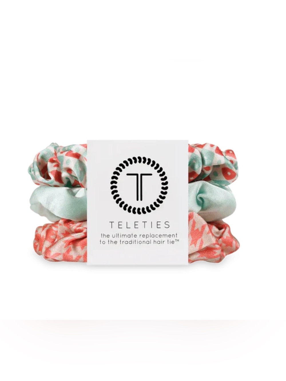 Teleties - Small Scrunchie - Calming Coral NWT